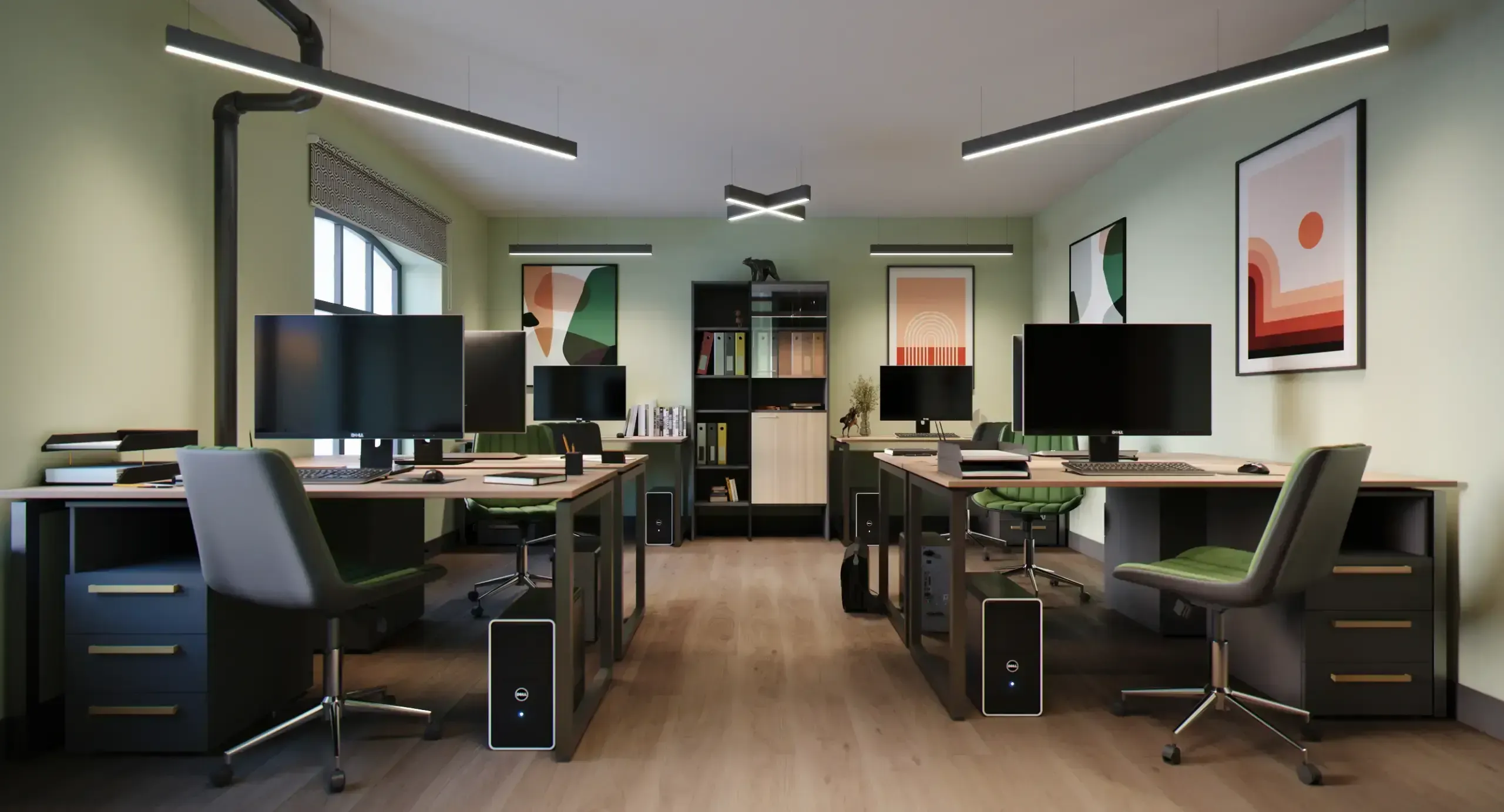 Дизайн интерьера офиса со спортзалом для IT компании изображение 4