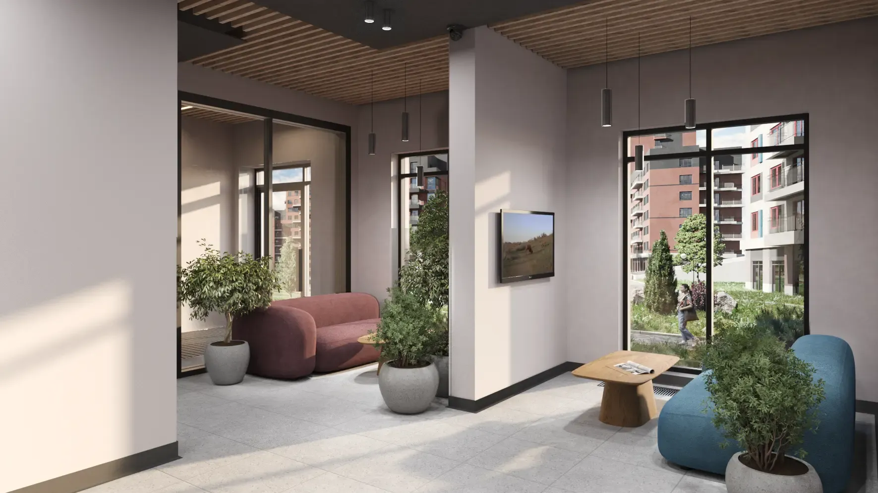 ЖК «Комарово-парк», 1 очередь, Дизайн интерьеров мест общего пользования изображение 4